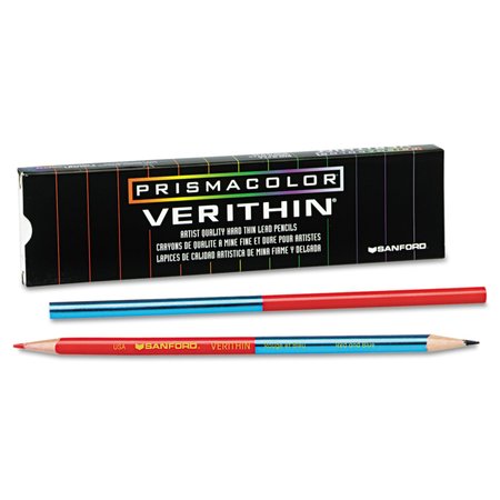 PRISMACOLOR Pencil, Verithin, DoubleEnded, Red/Ble, PK12 2456